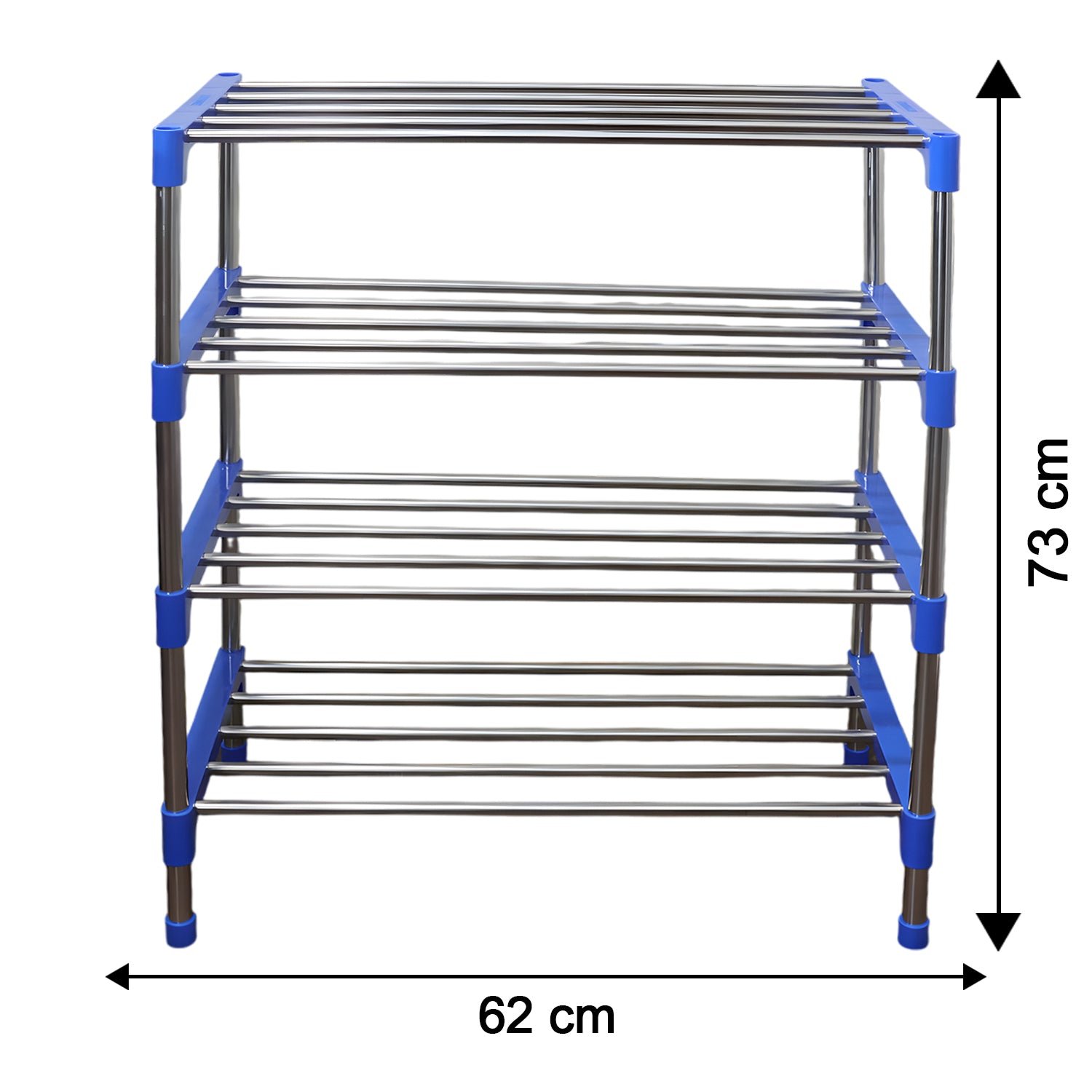 4-Layer Shoe Rack Organizer – Durable Stainless Steel Storage