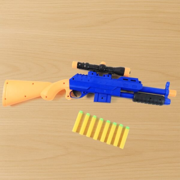 Shot Air Gun Toy with Scope – Safe Foam Bullet Blaster for Kids