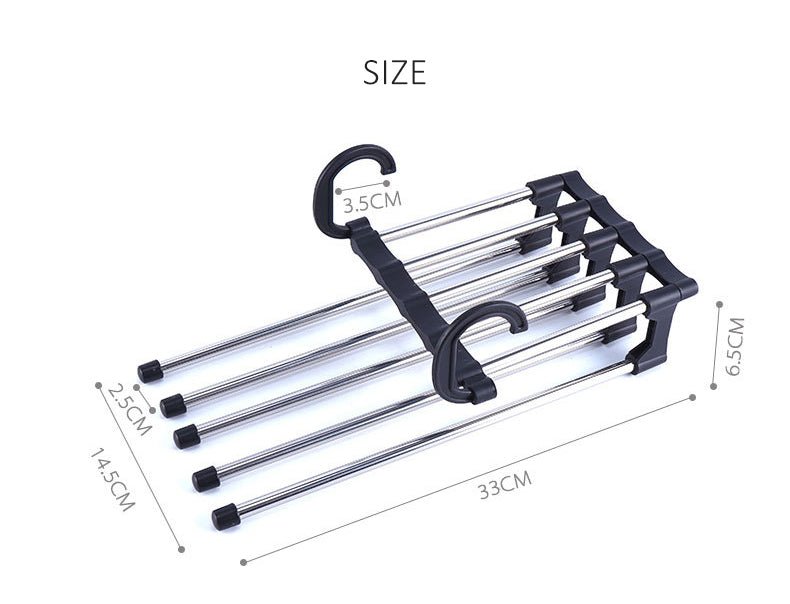 Trouser Hanger Organizer – Adjustable 5-in-1 Space Saver | Organivo