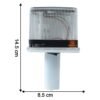Solar Warning Light – Bright, Eco-Friendly Outdoor Safety Signal