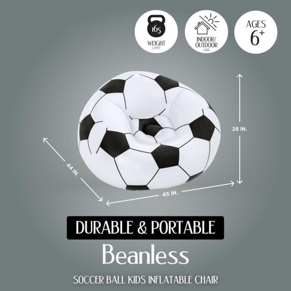 Inflatable Soccer Ball Lounge Chair – Fun & Comfortable for Kids