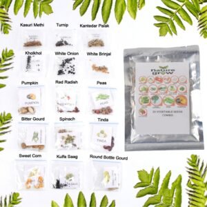 Vegetable Seeds Combo – 15 Varieties for Home Gardening