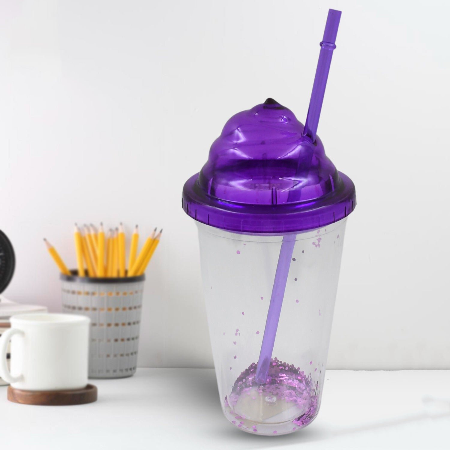 Plastic Cold Drink Tumbler – Double-Wall & Reusable Straw | Hydrozilla