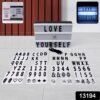 Cinematic Light Box - Mini A6 LED Message Board with Letters | Styleva