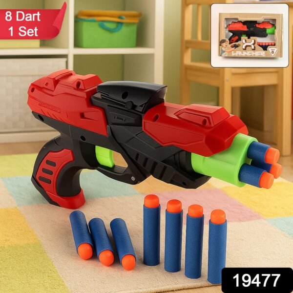 Soft Bullet Gun Toy – Safe Manual Dart Blaster for Kids Play