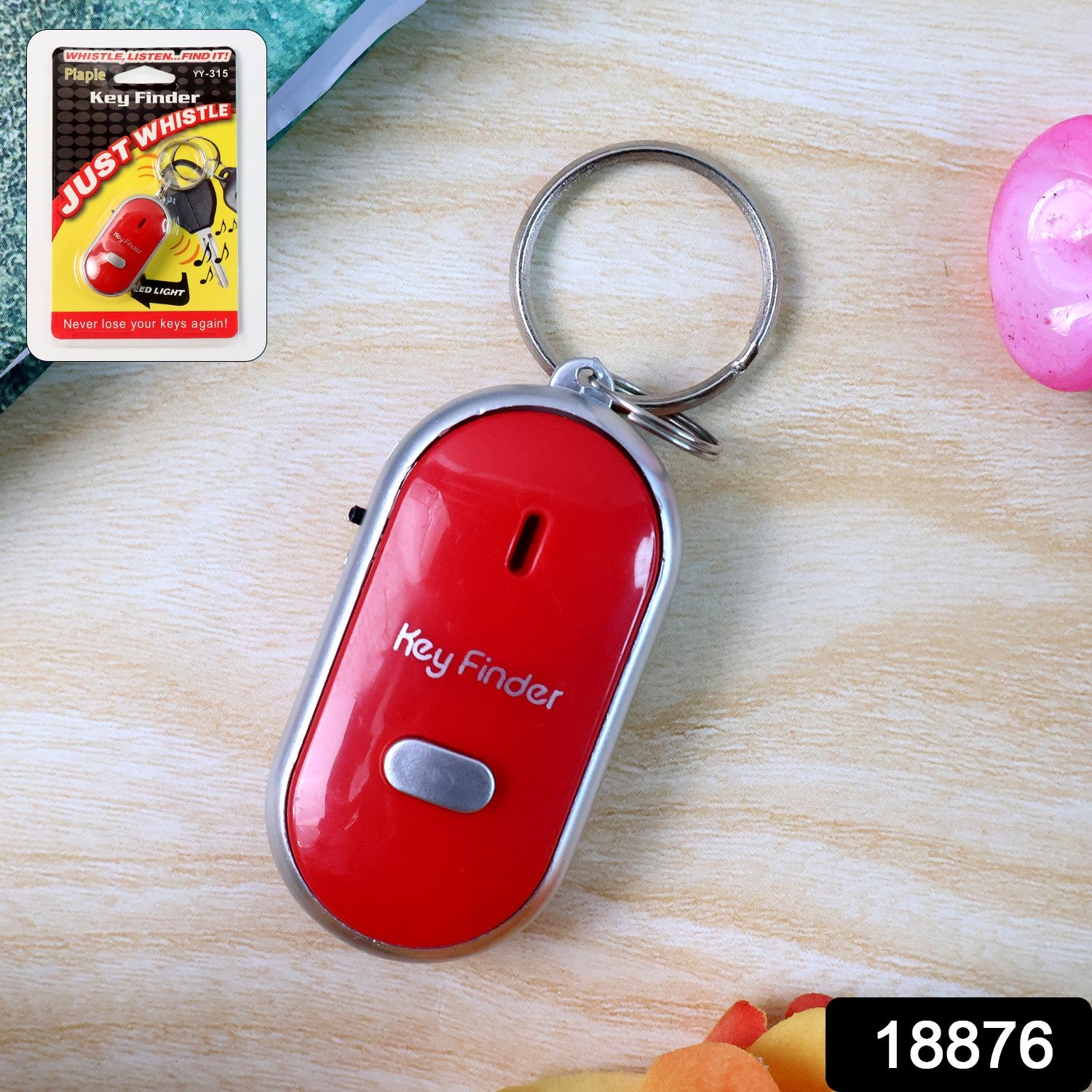 Key Finder with LED Light – Sound-Activated Locator for Keys