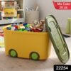 Rolling Storage Container Box with Wheels and Lid 25 Litre for Toys (1 Pc)