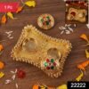 Kumkum Holder – Elegant Meenakari Floral Design for Pooja