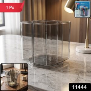 Desk Organizer – 360° Rotating Acrylic Pen Stand for Workspace