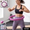 Smart Fitness Hula Hoop with Weighted Ball Detachable Waist Exerciser (1 Pc)