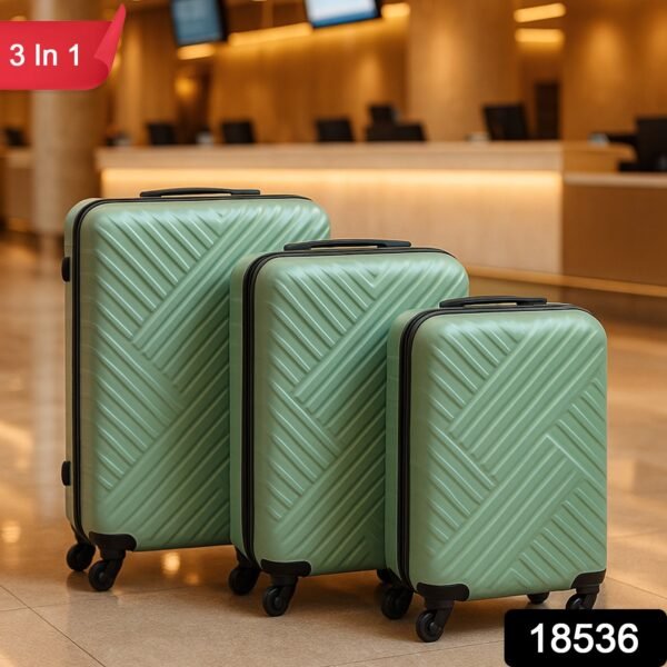 3-in-1 Luggage Set – Expandable ABS Travel Suitcases | Trekola