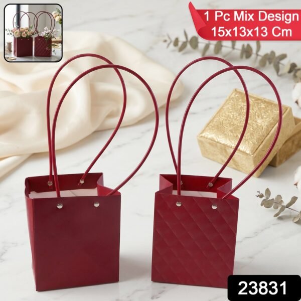 Foldable Flower Packaging Bag – Reusable and Water-Resistant