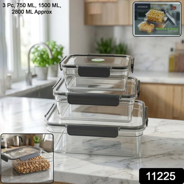 Plastic Airtight Food Storage Container Set – Keep Food Fresh and Organized