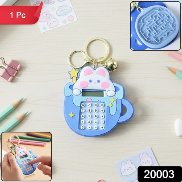 Bunny Calculator Keychain – Portable Mini Digital Calculator