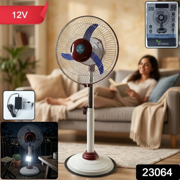 sku_21940441-b03f-4ef6-962d-bf53ff09f256 Pedestal Fan – Adjustable Height with LED Light & Rechargeable Power