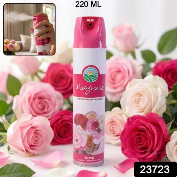 Rose Air Freshener Spray – Long Lasting Floral Scent in 220 ML