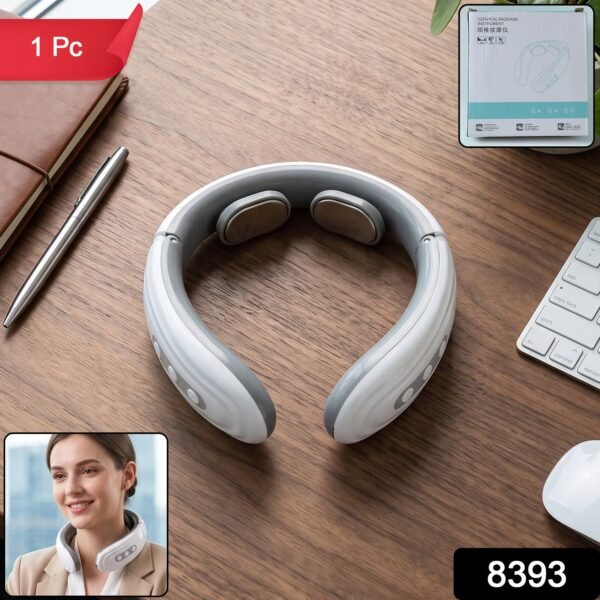 Wireless Electric Neck Massager Cordless Cervical Pulse Massage Device (1 Pc)
