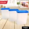 Food Storage Containers – 3-Piece Airtight BPA-Free Set