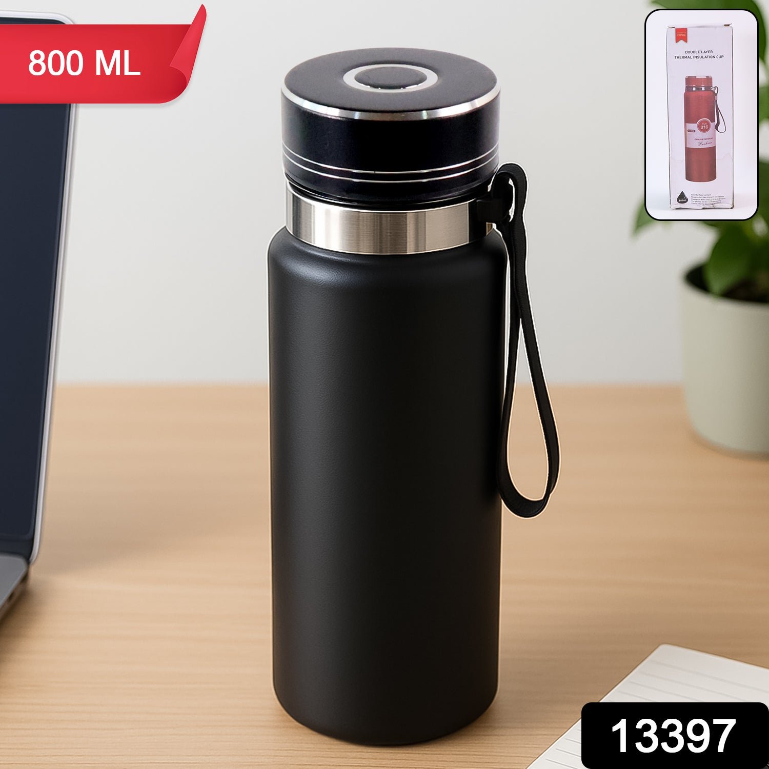 Stainless Steel Water Bottle 800ml – Vacuum Insulated | Own Hydrate