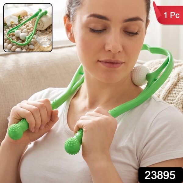 sku_40d17b0d-72eb-46b8-ab8c-1f1538dd43e5.jpg Manual Neck Shoulder Roller Massager with Rolling Balls for Pain Relief (1 Pc)