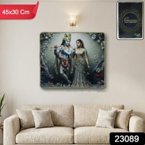 Radha Krishna Wall Frame – Elegant Spiritual Home Decor
