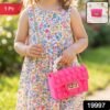 Kids Pop It Fidget Purse Silicone Sling Bag with Pearl Handle (1 Pc)