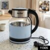 Suta Electric Glass Kettle 2 Litre Stainless Steel Hot Water Boiler for Tea (1 Pc)