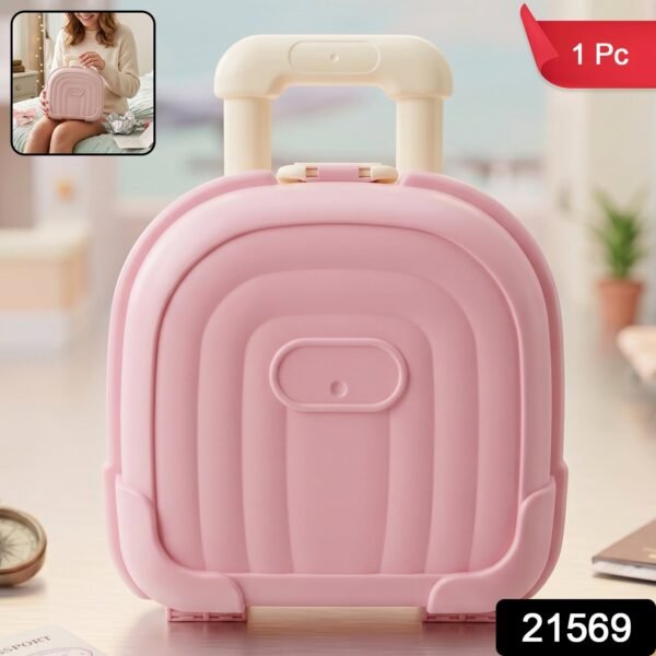 Mini Suitcase Storage Box, Cute & Reusable Travel Organizer