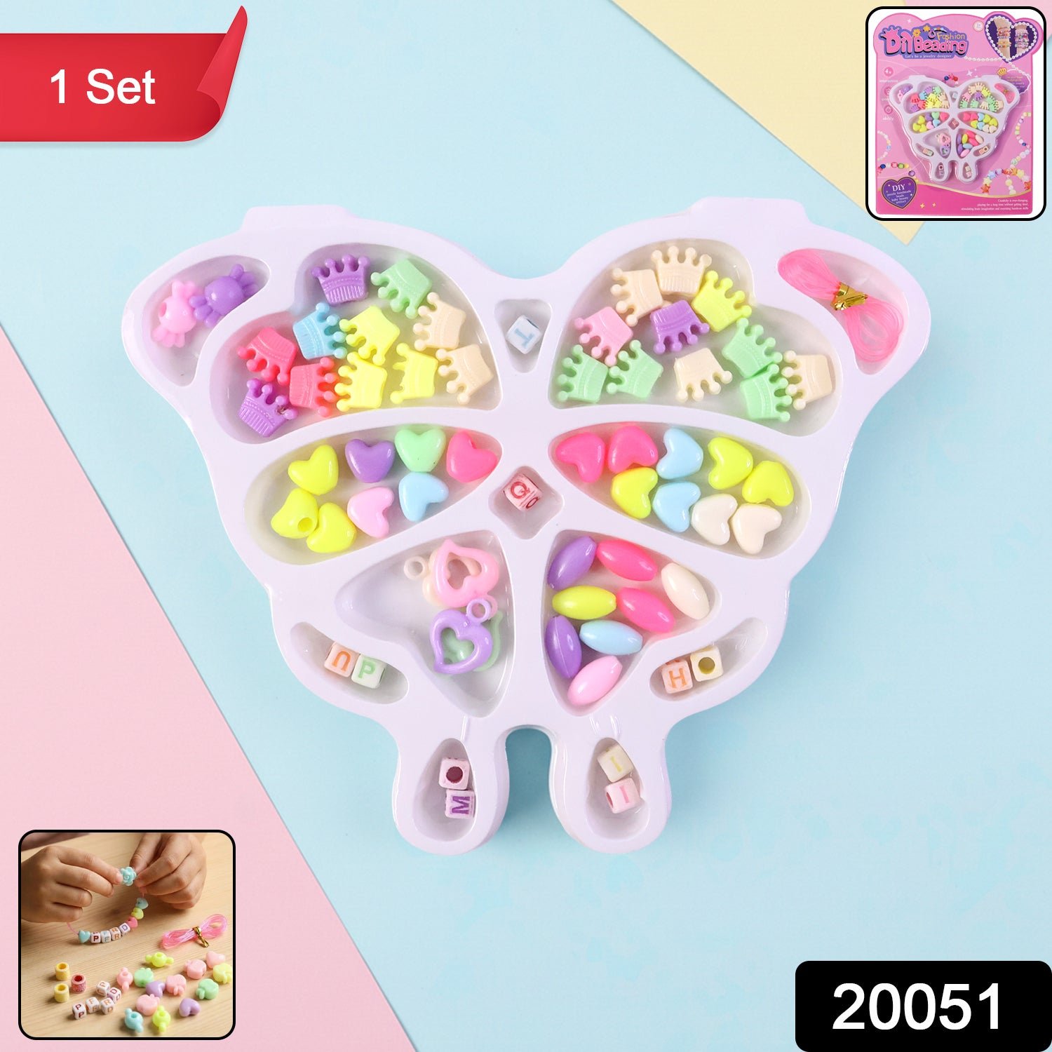 DIY Beading Jewellery Making Kit – Creative Craft Set for Kids