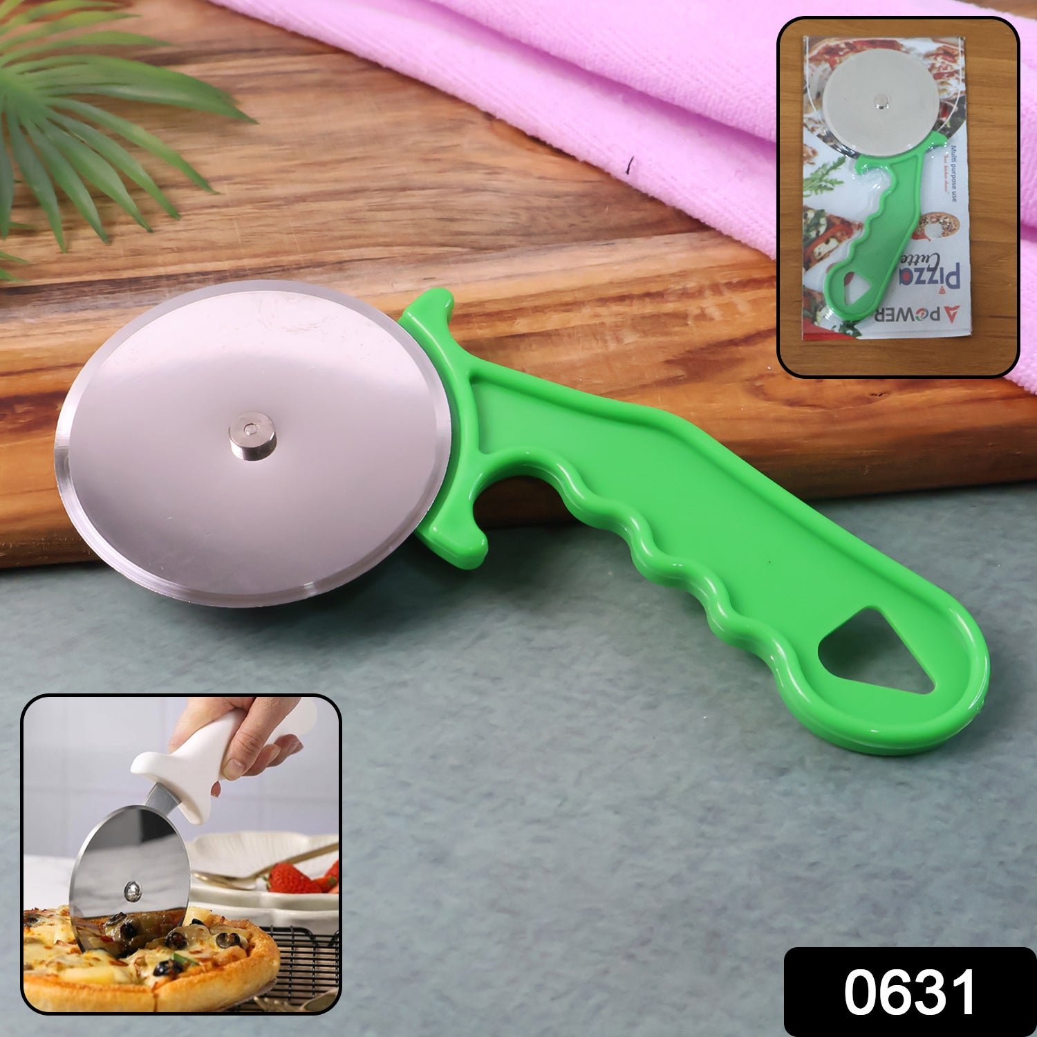 Pizza Cutter – Stainless Steel Wheel & Ergonomic Grip | Quickslice