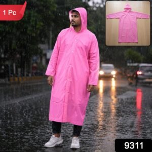 EVA Hooded Long Rain Coat – Monsoon Wear for Men & Women