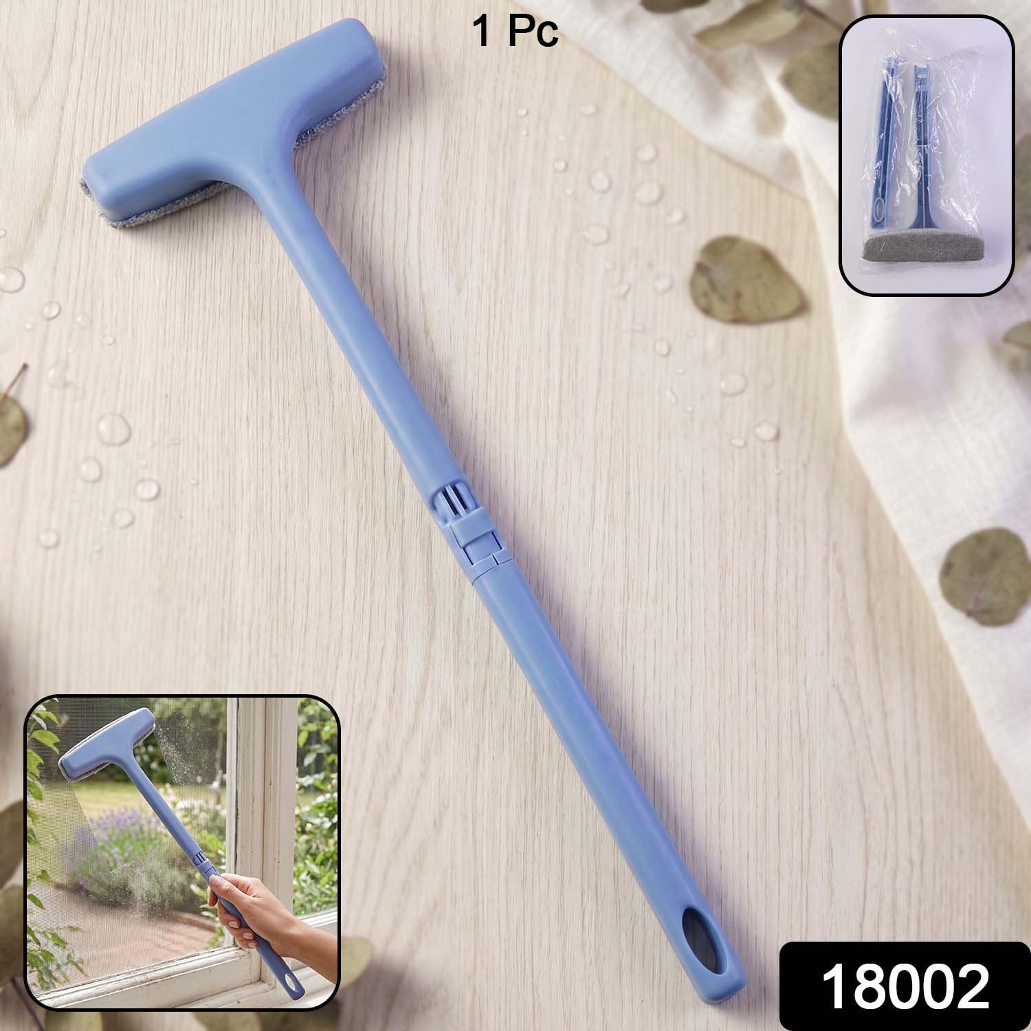 Window Mesh Cleaner – 3-in-1 Dusting Brush | Velvet Wipe (B-Grade)