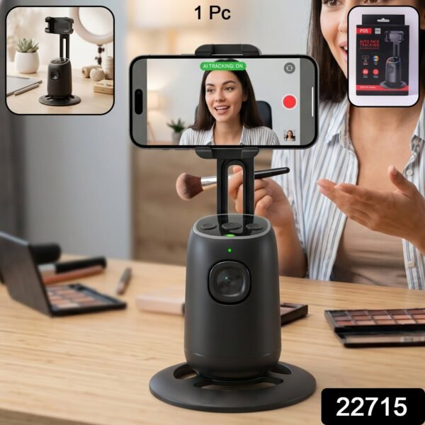AI Face Tracking Mobile Holder – Hands-Free 360° Video Streaming