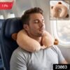 U-Shaped Travel Neck Pillow, Cute Cat Soft Plush Pillow with Ears (1 Pc)