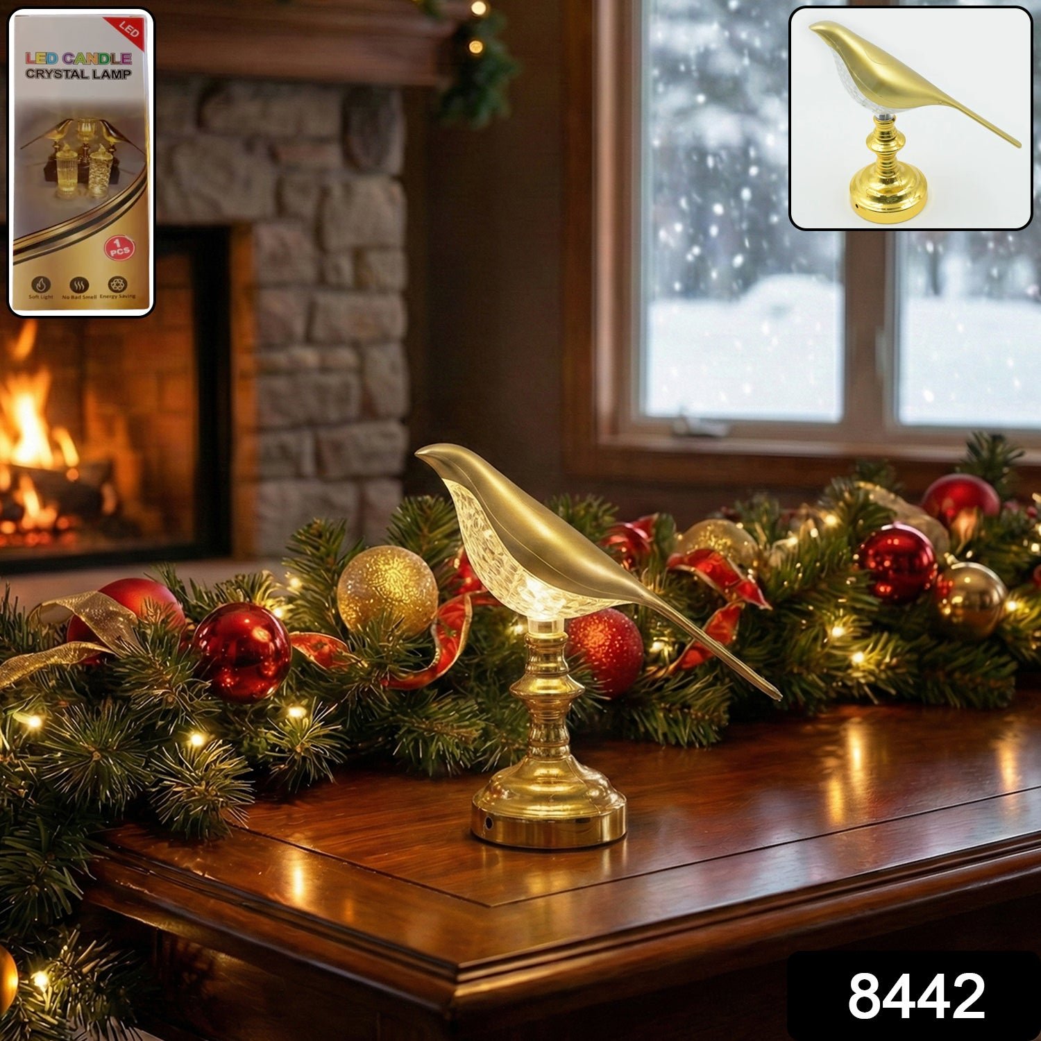 Crystal LED Table Lamp – Decorative & Energy-Saving | Tidy Table