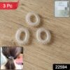 Transparent Spiral Coil Hair Ties – No Damage & Strong Hold