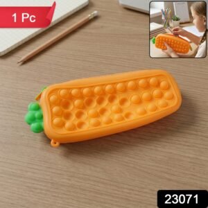 Pop It Silicone Pencil Pouch – Stress-Relieving & Spacious Organizer