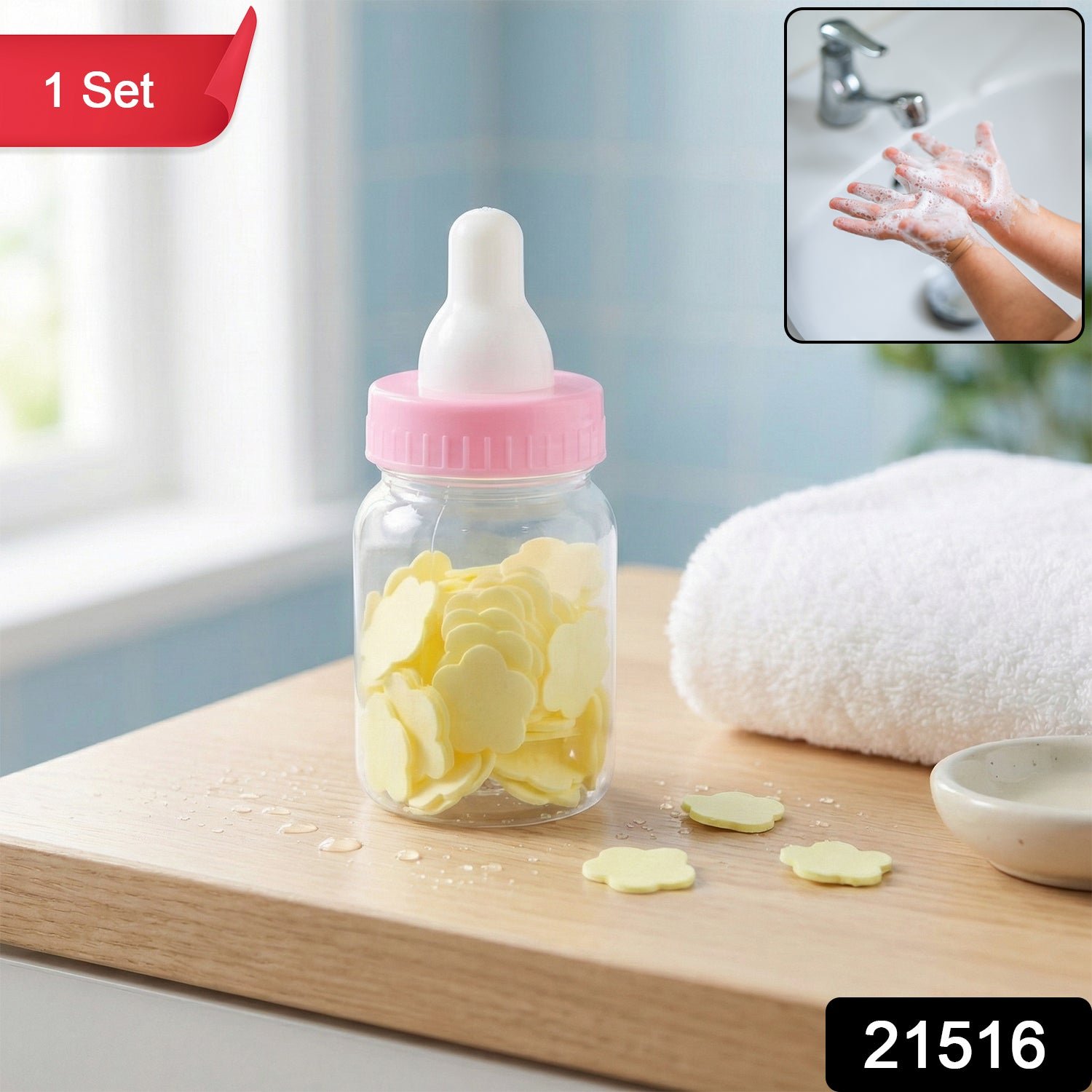 Baby Bottle Soap Paper Sheets – Portable Hand Hygiene Set