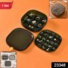 Plastic Multi-Compartment Jewelry Organizer Box, Stackable Ring Storage (1 Set)