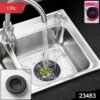 sku_7b34ddbd-846e-4a93-b056-f9f64eb7dea5 Metal Sink Drain Mesh Strainer Filter Basket Food Catcher for Kitchen (1 Pc)
