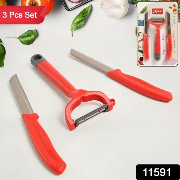 Kitchen Knife Set – Sharp 420 Stainless Steel Blades, Ergonomic Design