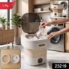 Portable Folding Washing Machine, Mini Collapsible Washer with Spin Basket (1 Pc)
