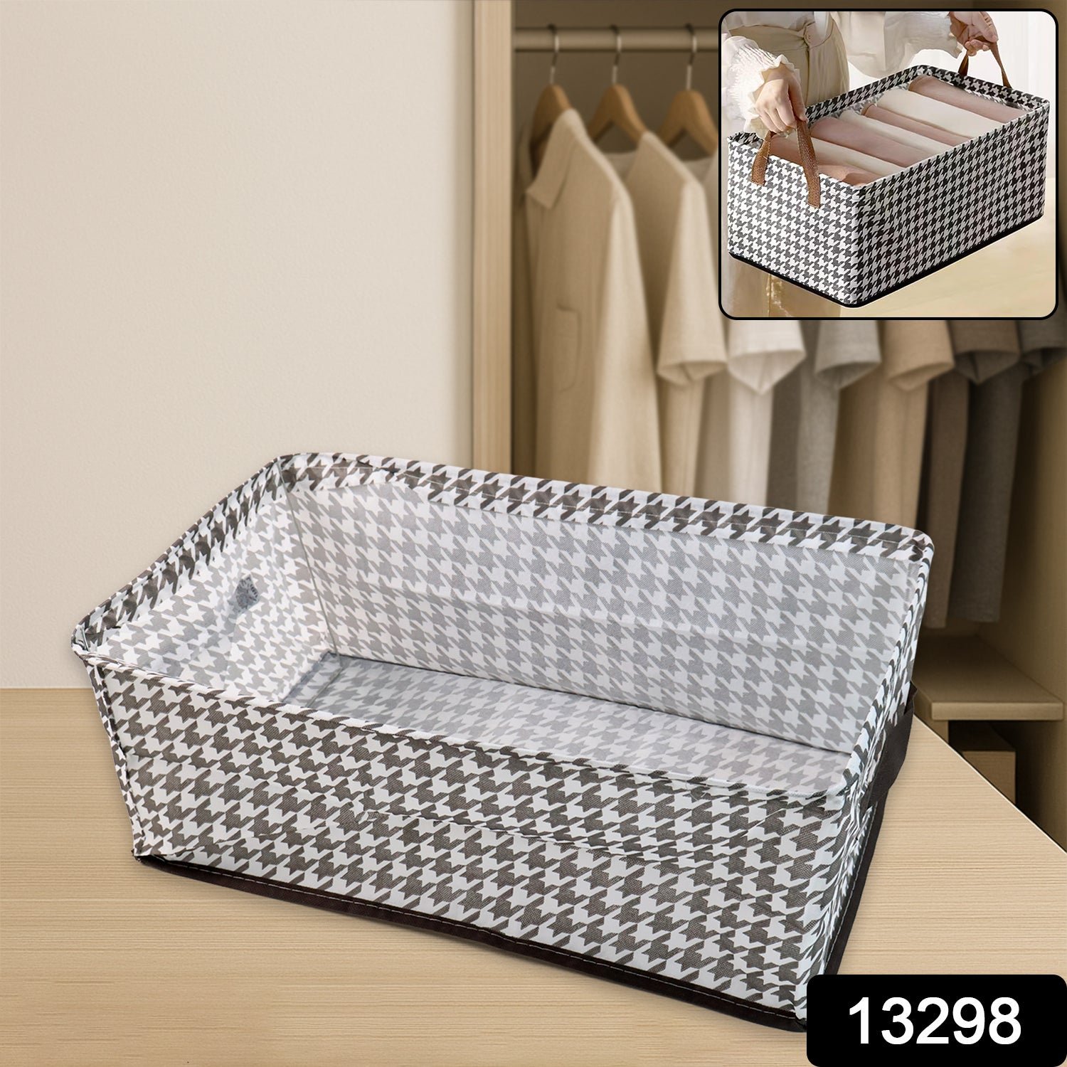 sku_86b77d4b-bcfe-4f05-96db-498396687bb3 Foldable Canvas Storage Basket – 42x28cm Organizer | Organivo