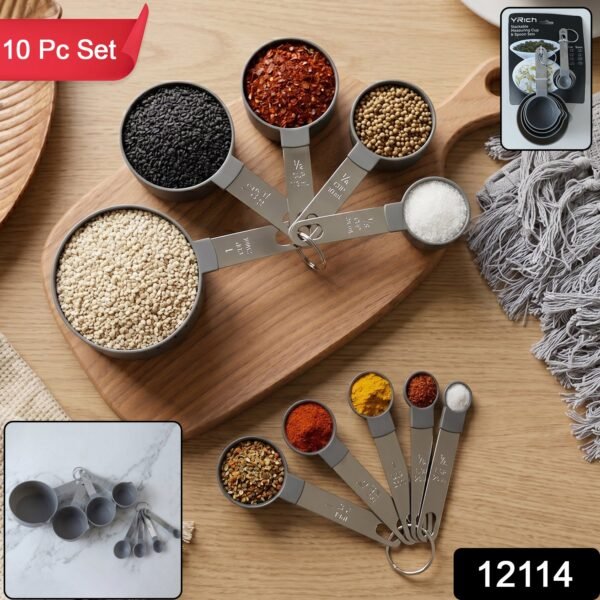 Plastic Measuring Cups and Spoons Set – Accurate Kitchen Tools