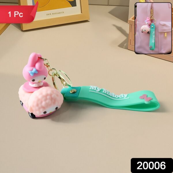 Cartoon Silicone Keychain – Cute Character with Flexible Strap