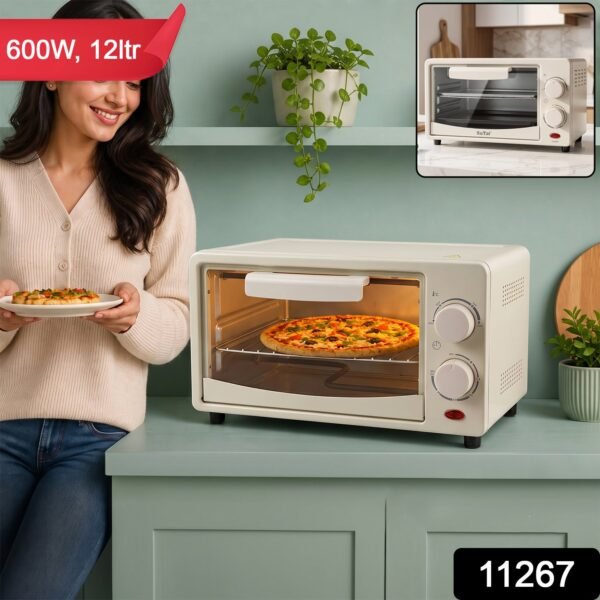 sku_8fe4aeb5-fb76-4ffb-9854-a1bc26f17aea Electric Oven 12 Litre, 600W Mini OTG Oven Toaster Griller for Baking (1 Pc)