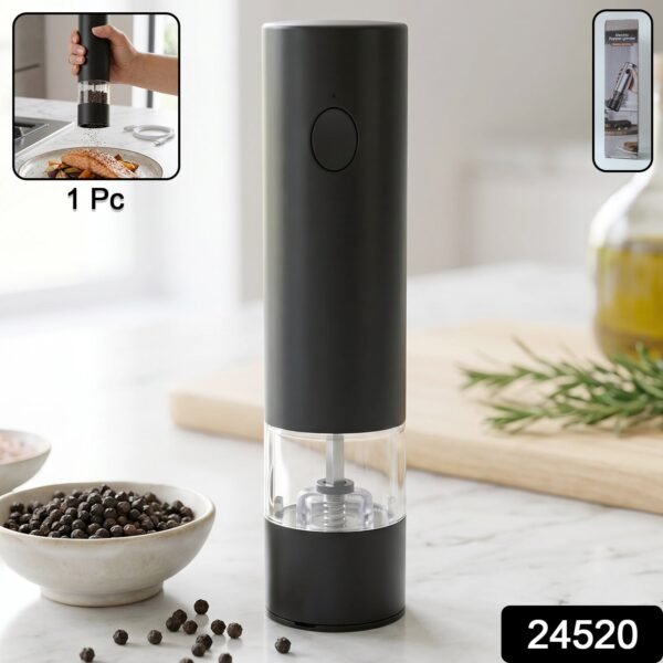 Electric Pepper Grinder – USB Rechargeable & One Touch Operation