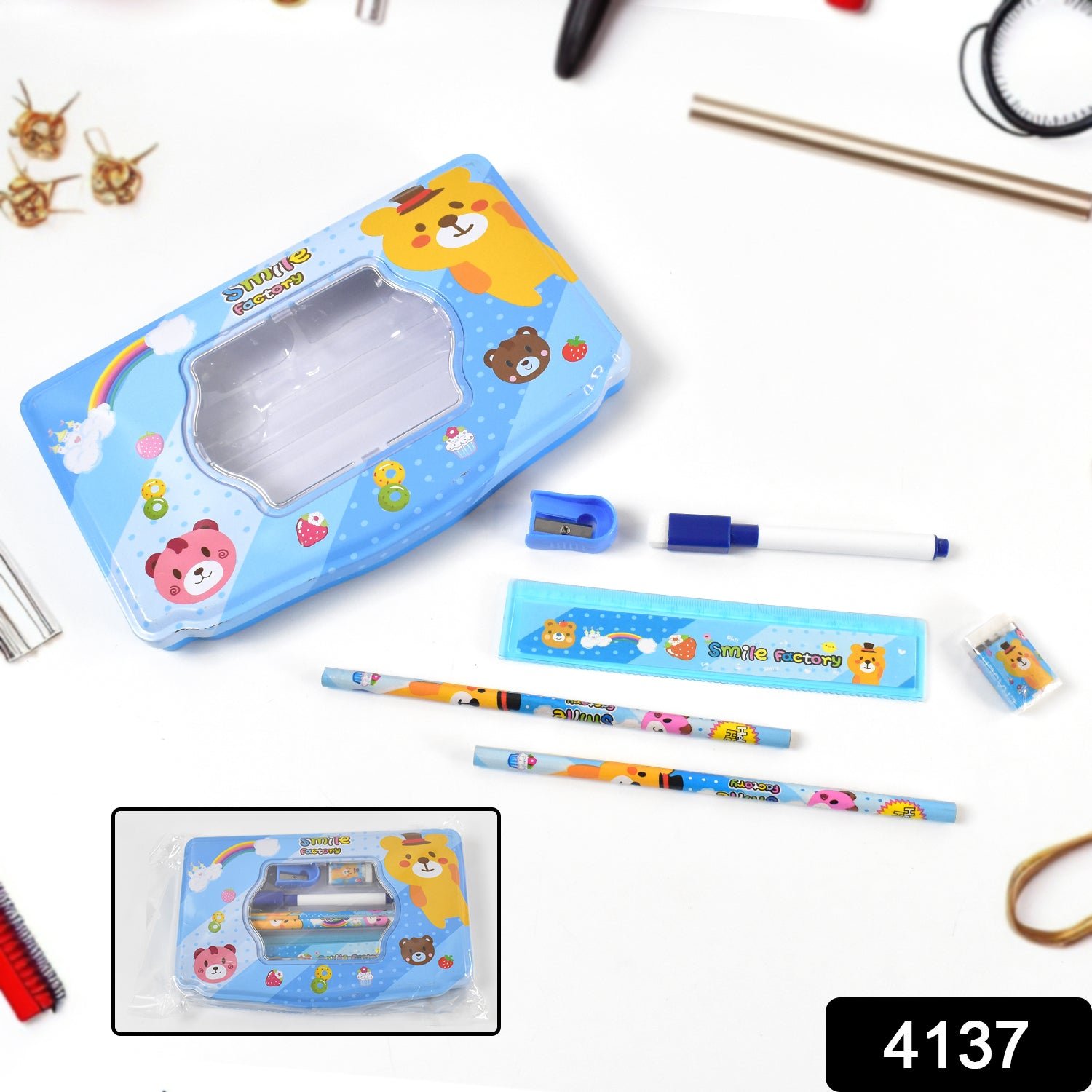 sku_970fb6e8-22a2-4980-9e92-b7197d9e3075 Kids Metal Compass Box Set – Durable 6 Pc Stationery | Deskrova