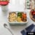 Stainless Steel Lunch Box 2 Section – Leakproof & Durable with Spoon