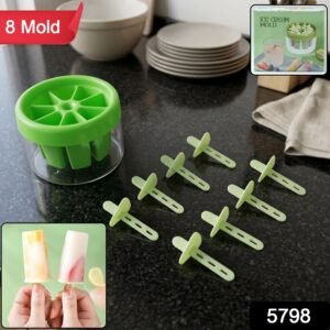 Plastic Ice Candy Maker – Reusable 8 Mold Set for Summer Treats